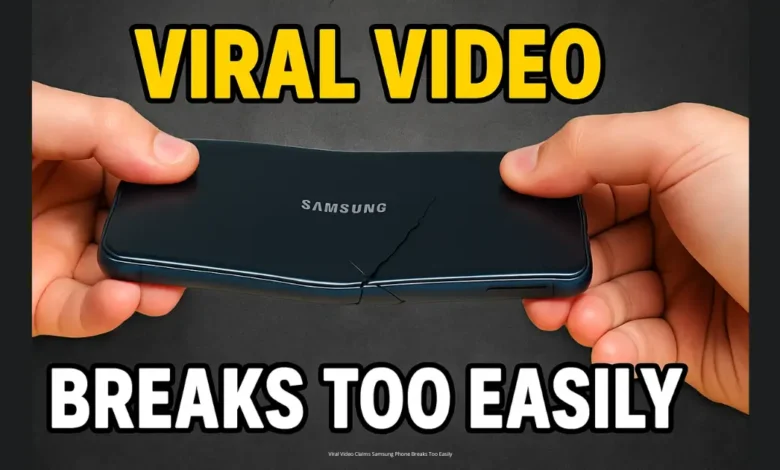Viral Video Claims Samsung Phone Breaks Too Easily